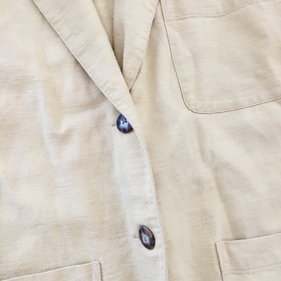 Vintage Express Heavy Ramie Blazer Jacket - Picture 4 of 9